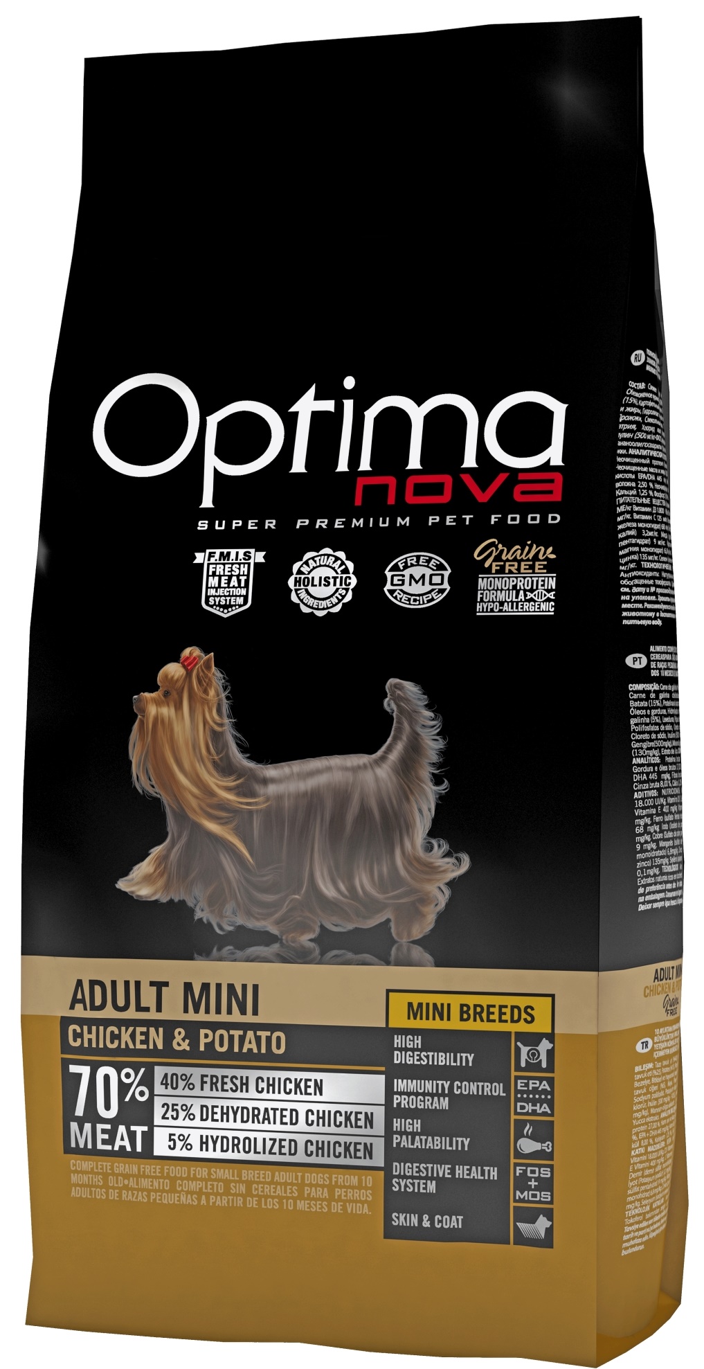 Optima Nova Dog Adult Mini GF Chicken 8 kg