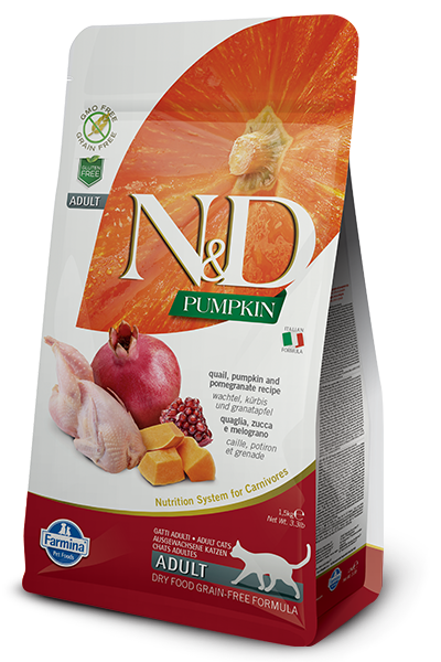 N&D Grain Free Cat PUMPKIN Adult Quail Pomegranate 1,5 kg