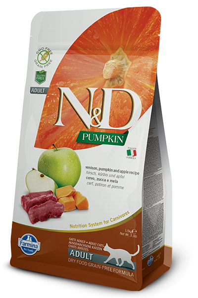 N&D Grain Free Cat PUMPKIN Adult Venison Apple 300 g