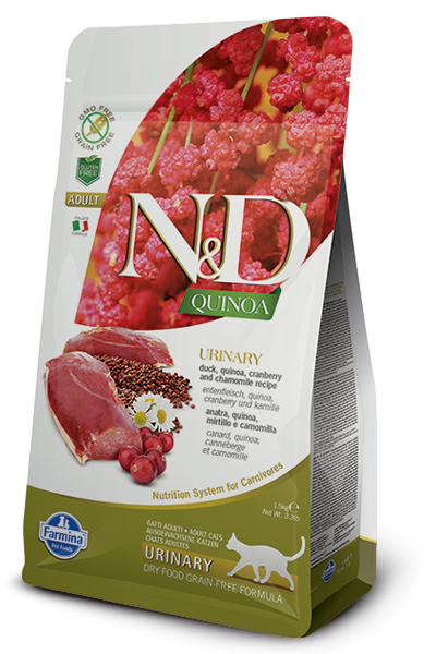 N&D Grain Free Cat QUINOA Urinary Duck 300 g