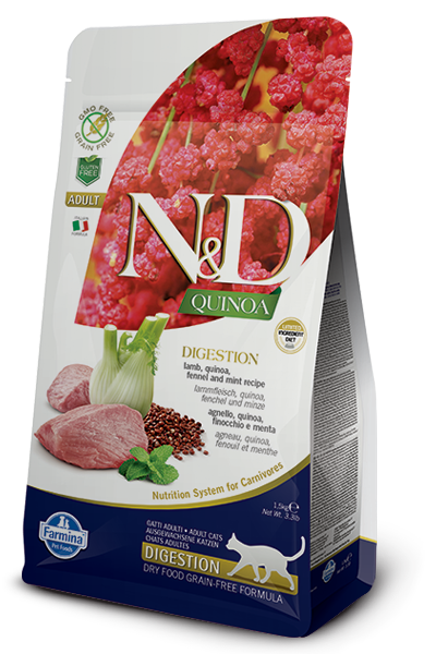 N&D Grain Free Cat QUINOA Digestion Lamb 1,5 kg