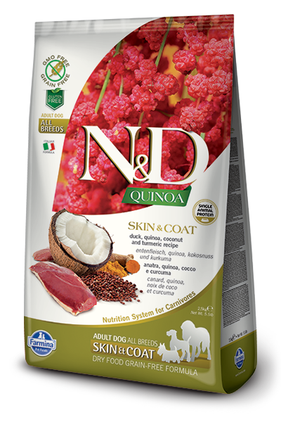 N&D GF Quinoa Skin&Coat kachna kokos 7 kg