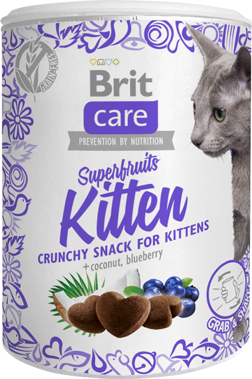Brit Care Superfruits KITTEN - pamlsky pro koťata 100 g
