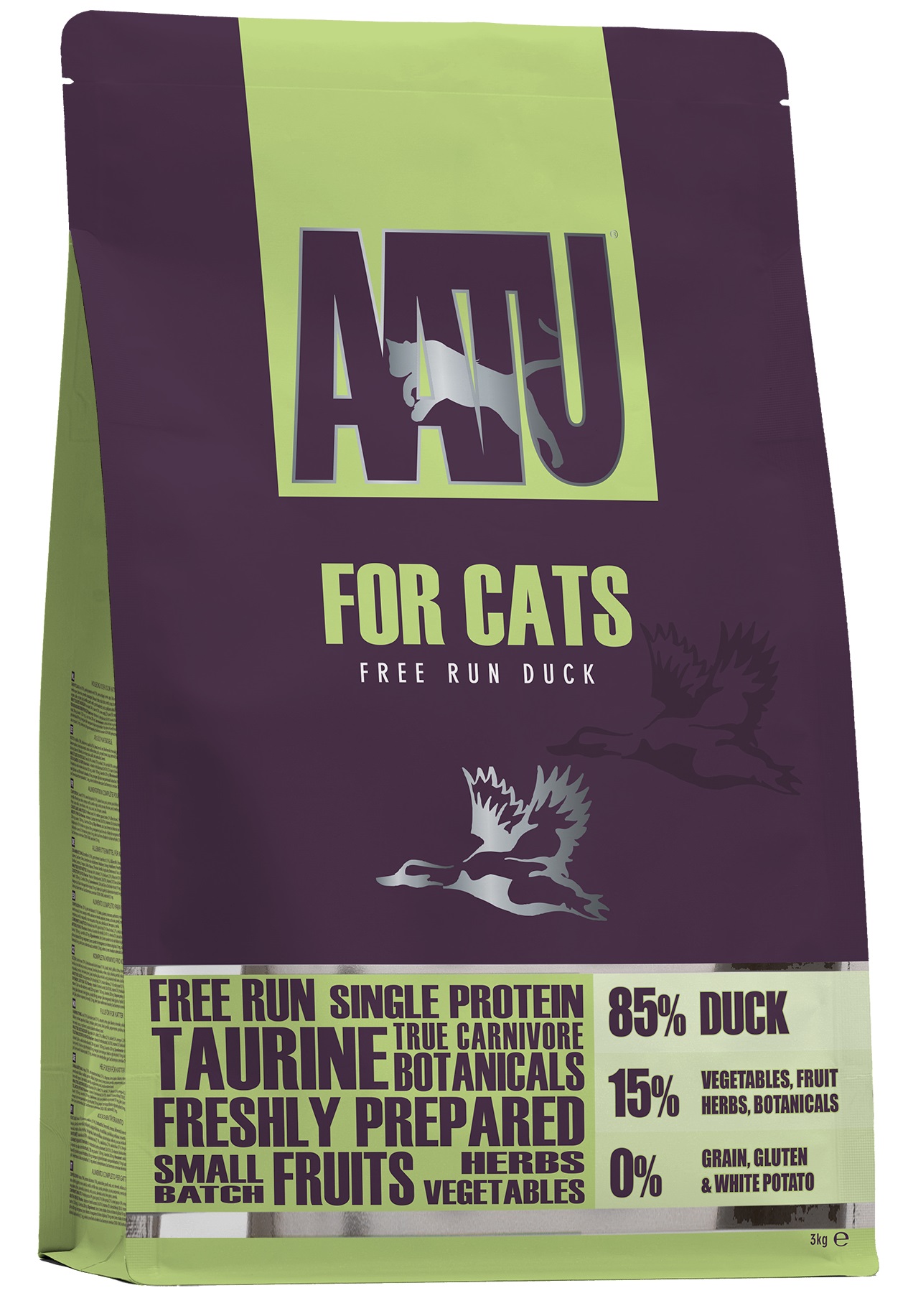 AATU pro kočky kachna 3 kg