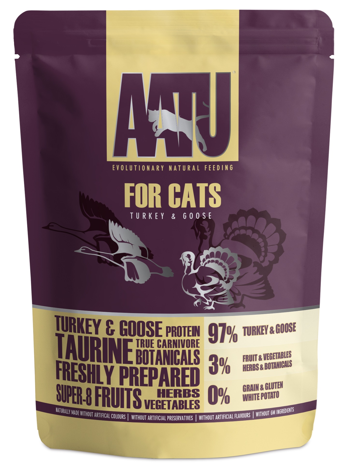 AATU krůta a husa - kapsička pro kočky 85 g