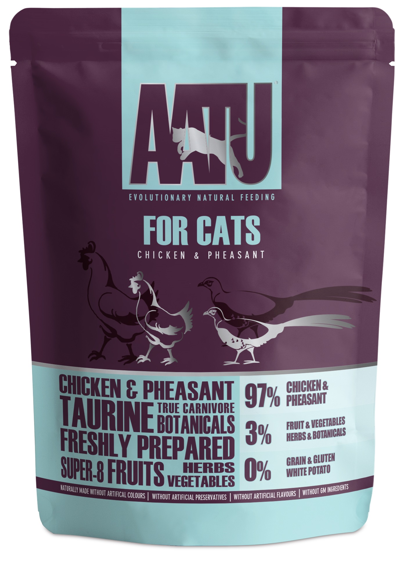AATU kuře a bažant - kapsička pro kočky 85 g