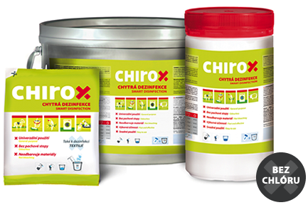 CHIROX chytrá dezinfekce + odstranění pachu - prášek 50 g