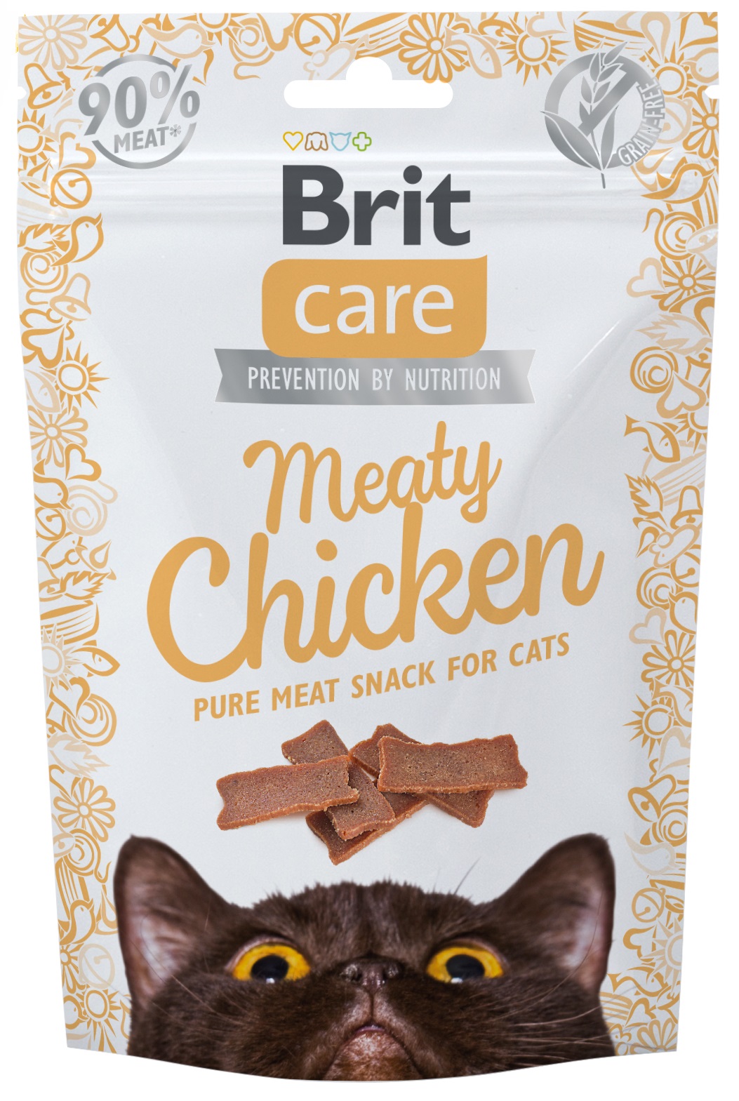 Brit Care Meaty Chicken kuřecí plátky - pamlsky pro kočky 50 g