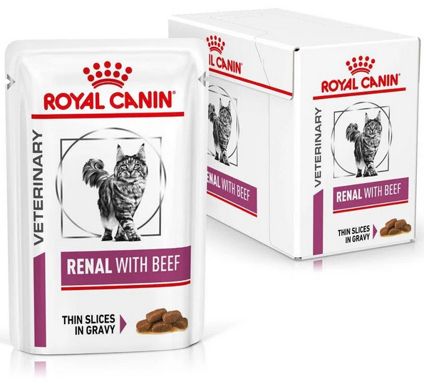 Royal Canin VD Feline Renal Beef - kapsička 12x85 g
