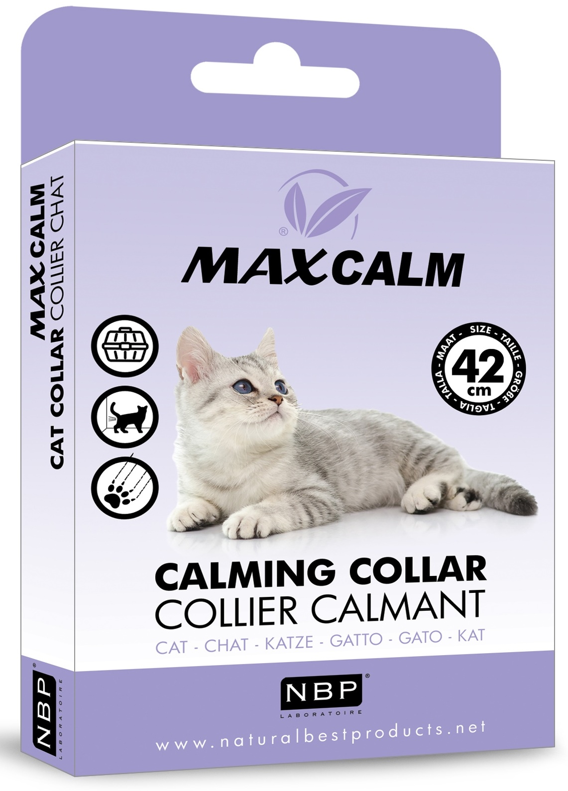 MaxCalm uklidňující obojek pro kočky 42 cm