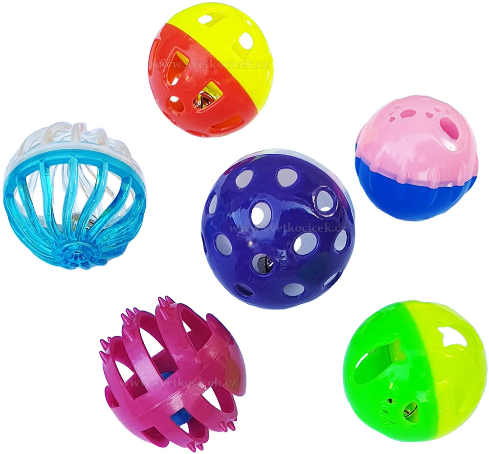 Zolux míček chrastící/zvonící 1 ks - hračka pro kočky