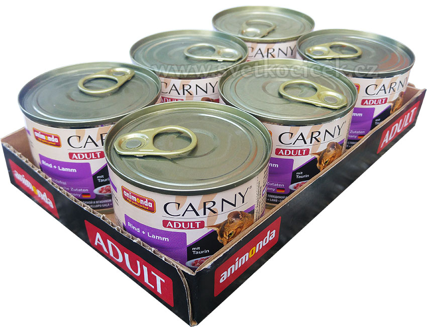 Carny Adult MULTIPACK hovězí a jehněčí - konzerva 6x200 g