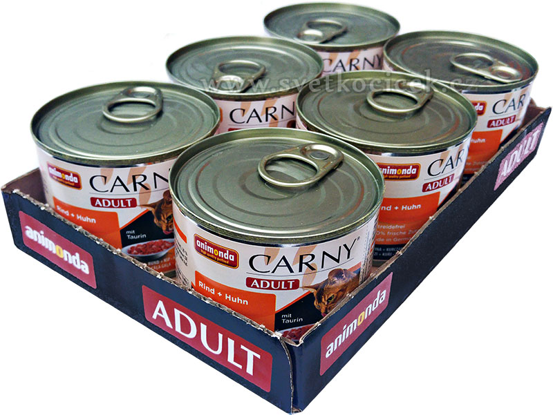 Carny Adult MULTIPACK hovězí a kuřecí - konzerva 6x200 g