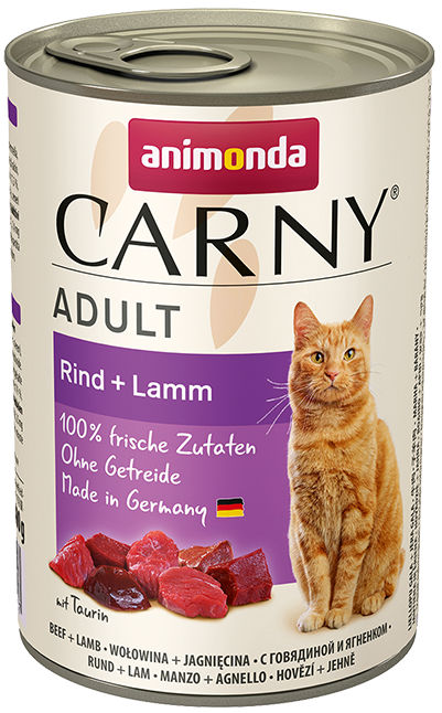 Carny Adult hovězí a jehněčí - konzerva pro kočky 400 g