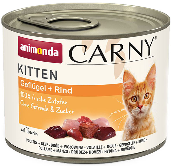 Carny Kitten drůbeží a hovězí - konzerva pro koťata 200 g