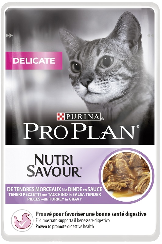 Pro Plan Delicate Digestion Turkey - kapsička pro kočky 85 g