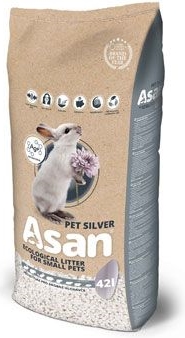 Asan Pet Silver - stelivo pro hlodavce a králíčky 42 l