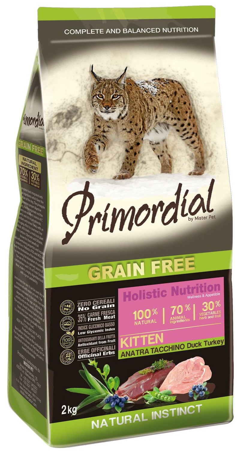 Primordial Grain Free Kitten Duck and Turkey 2 kg