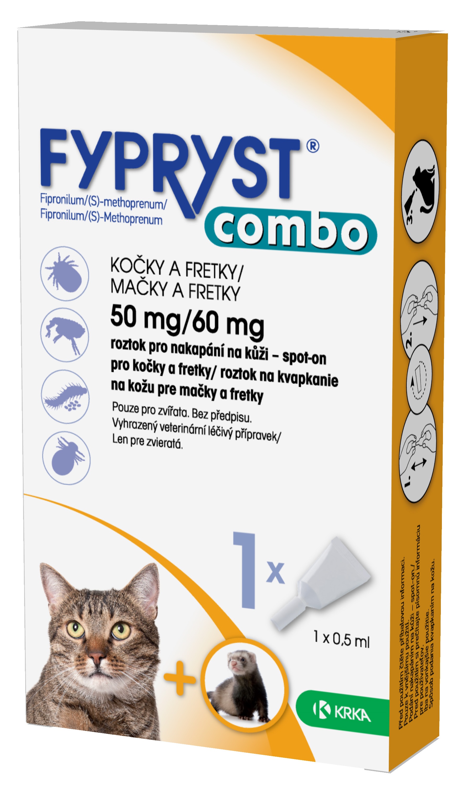Fypryst Combo Spot On Cat 0,5 ml - kapka pro kočky