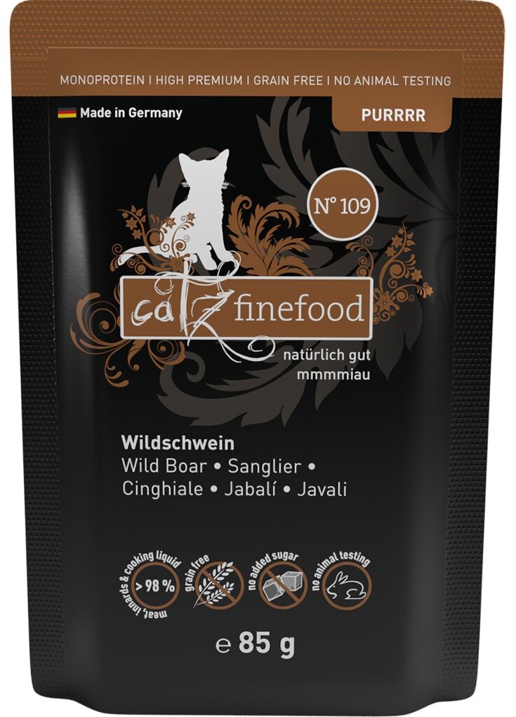 Catz Finefood Purrrr kančí maso - kapsička pro kočky 85 g