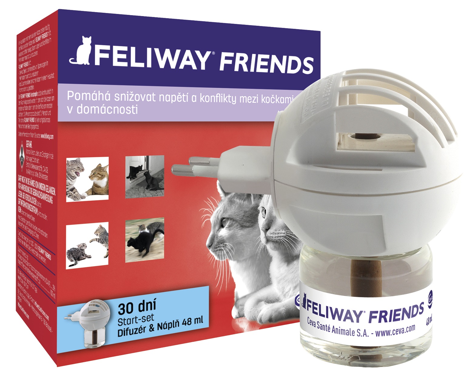 Feliway Friends elektrický difuzér + lahvička s náplní 48 ml