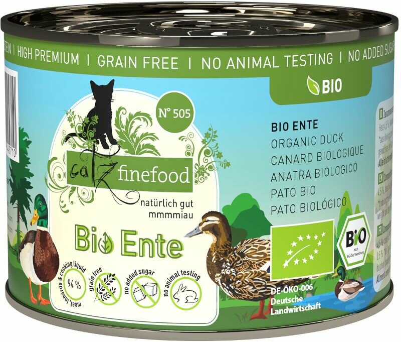 Catz Finefood Bio kachní - konzerva pro kočky 200 g