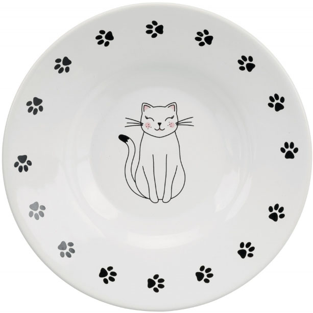 Keramický talířek s kočičím motivem 15 cm, 0,2 l