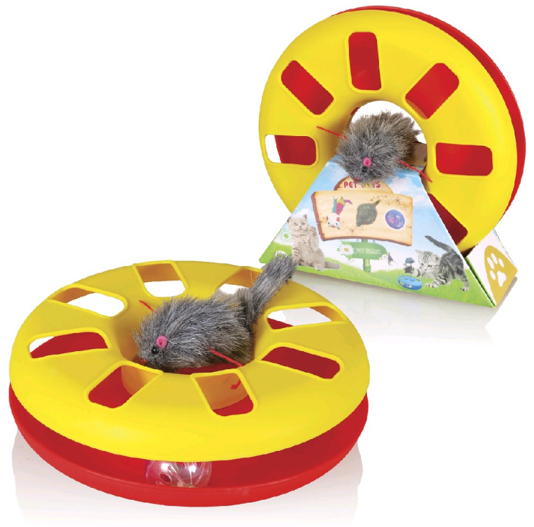 Talíř s míčkem a myškou na gumičce 24 cm