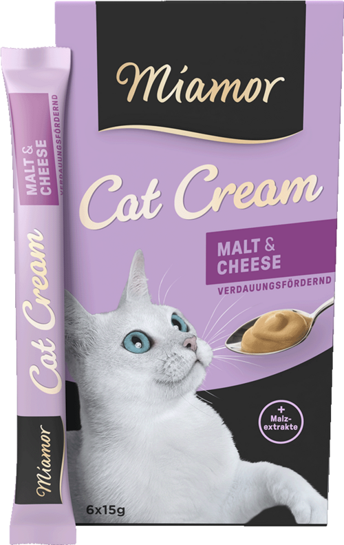 Miamor Malt Cream se sýrem 6x15 g - krém pro kočky