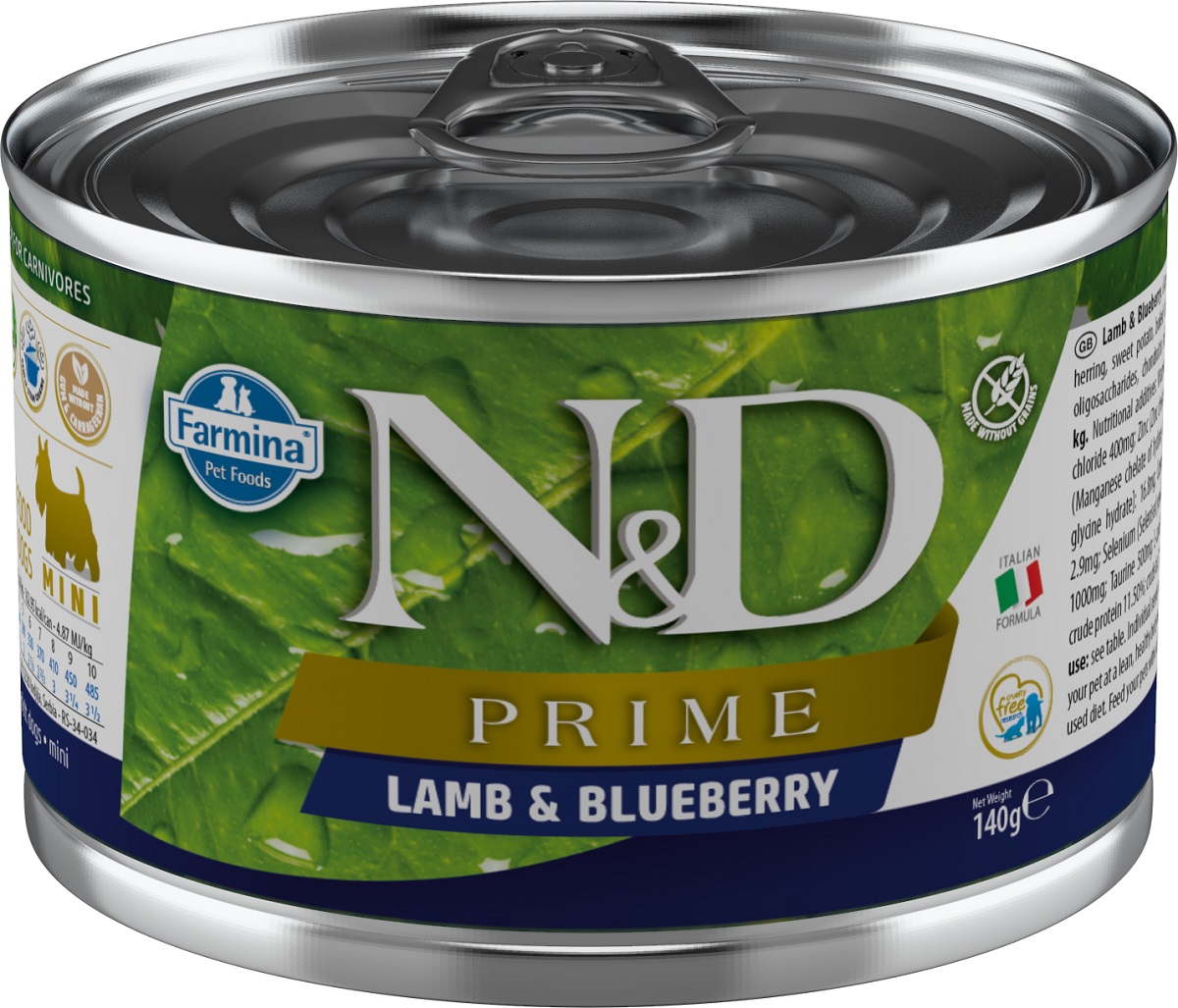 N&D Prime Lamb Blueberry Mini 140 g