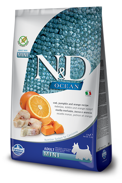 N&D Ocean Dog Adult Mini Cod Pumpkin Orange 2,5 kg