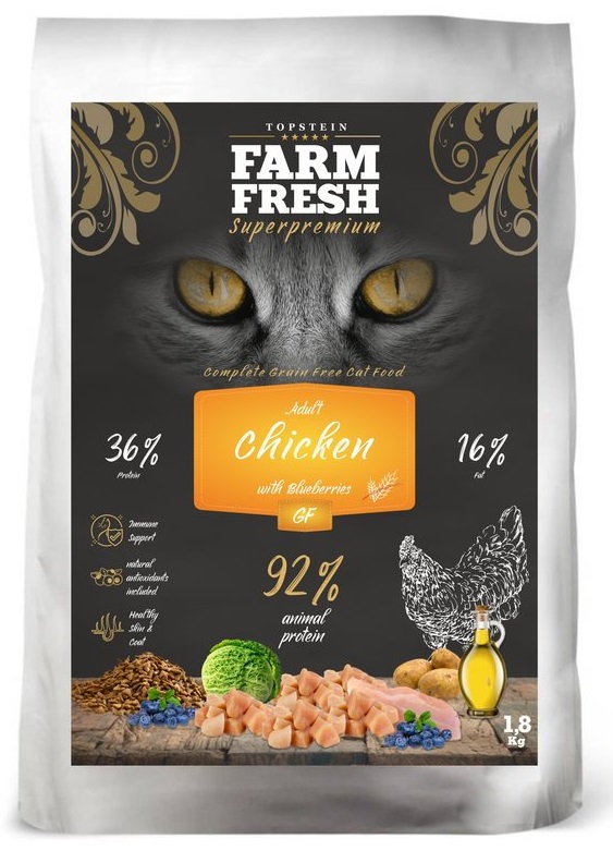 Farm Fresh Cat Chicken and Blueberries 1,8 kg