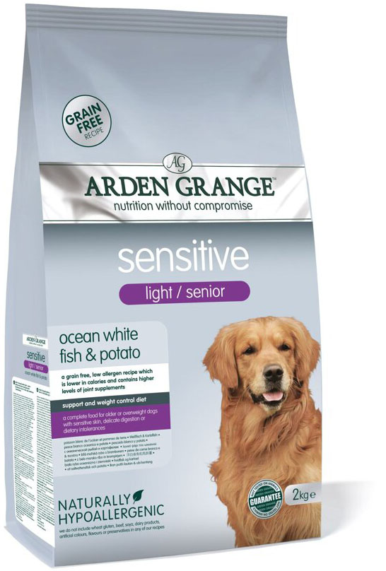 Arden Grange Sensitive Senior Light Ocean White Fish and Potato 12 kg