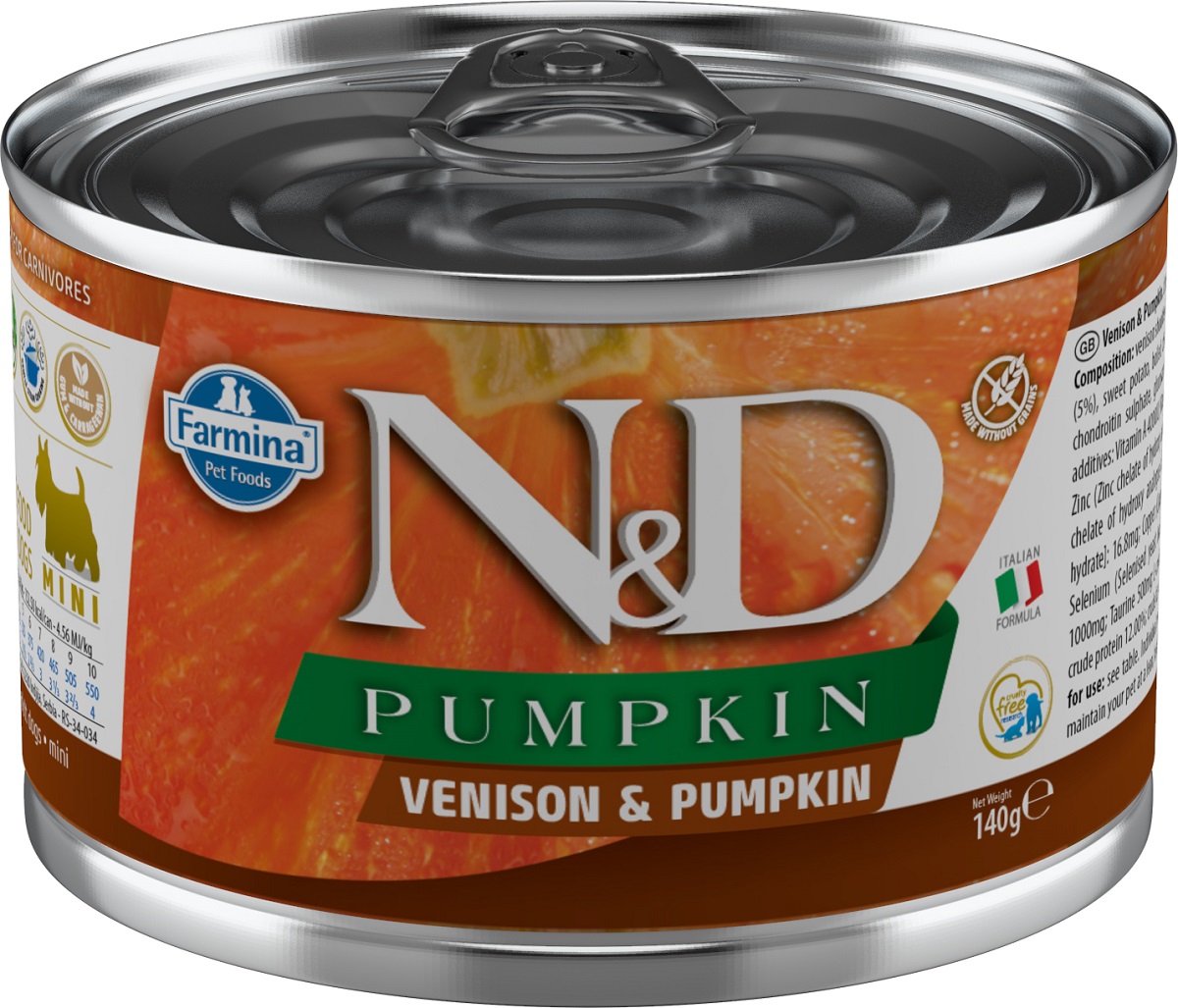 N&D Pumpkin Venison Mini 140 g