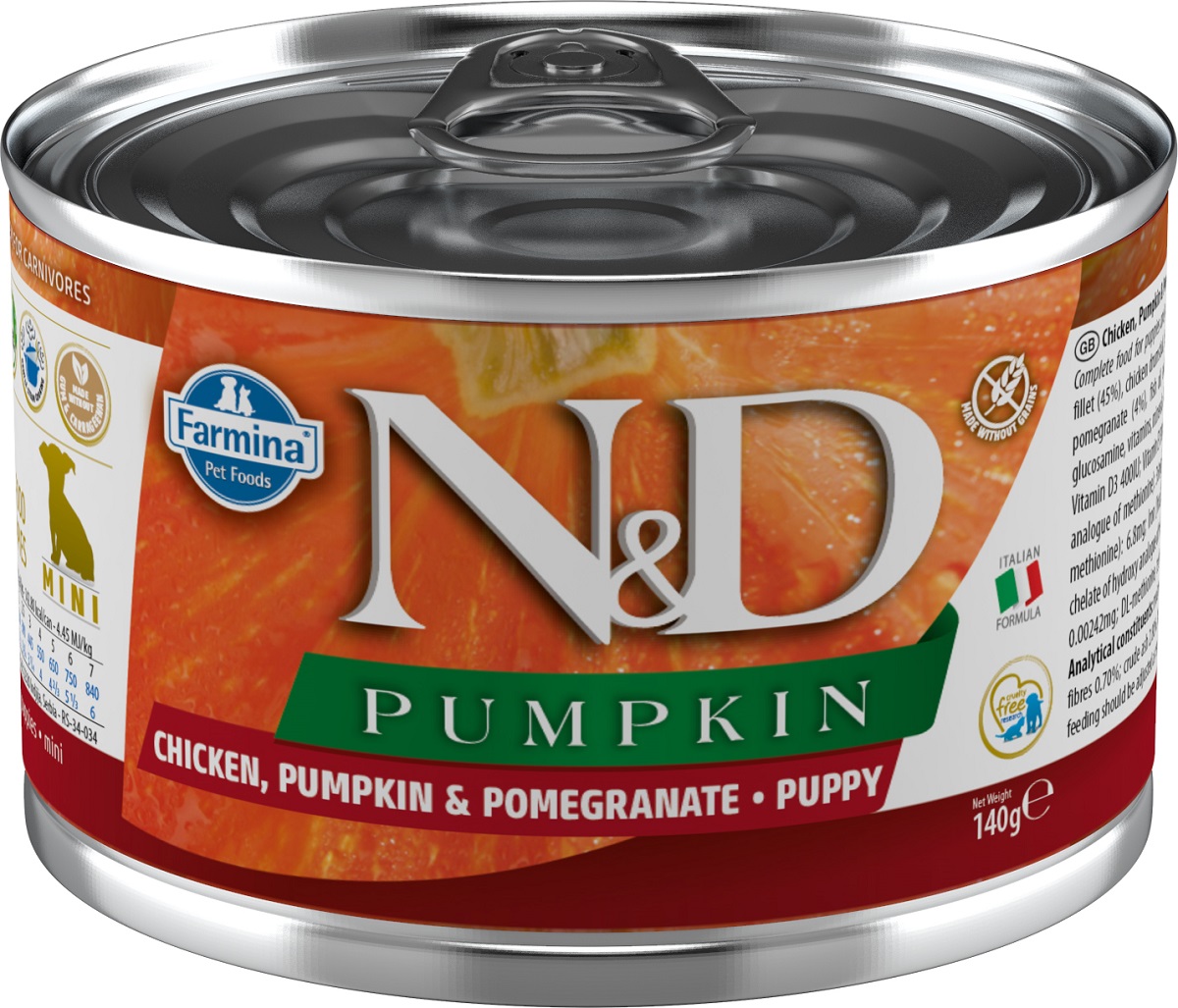 N&D Pumpkin Puppy Chicken Pomegranate Mini 140 g