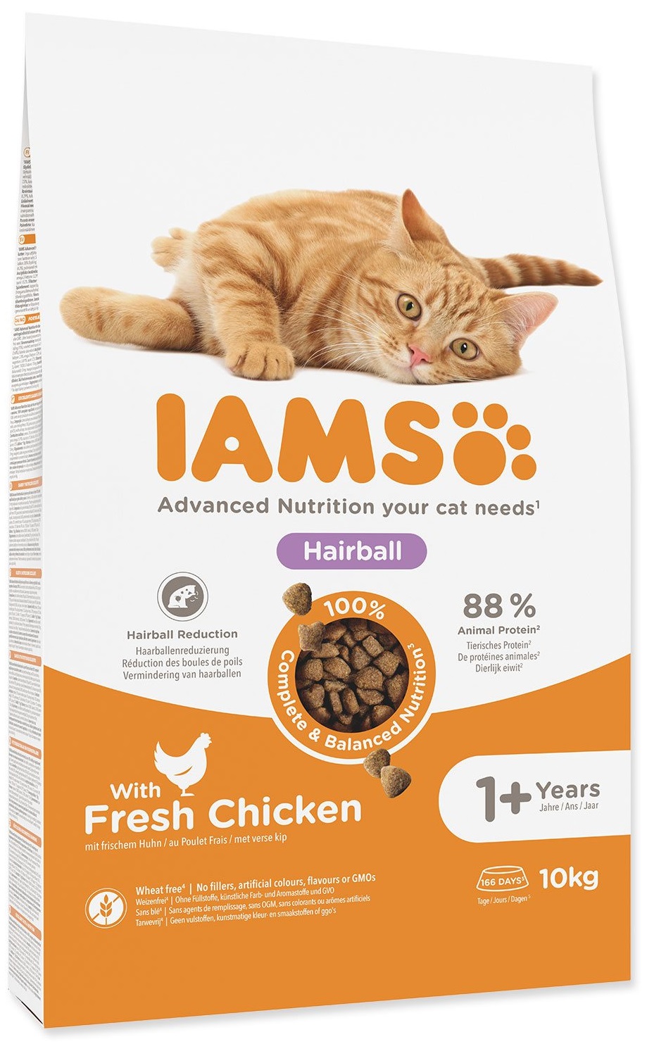 IAMS Cat Adult Hairball Chicken 10 kg