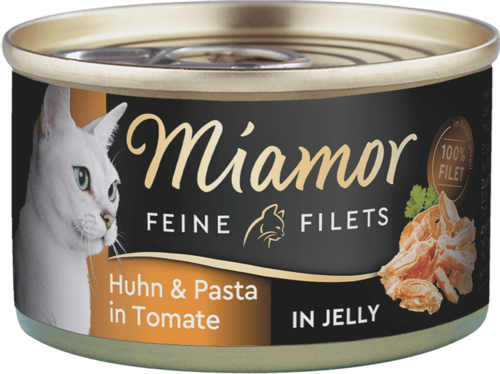 Miamor Feine Filets kuřecí filet s těstovinami a rajčetem v želé - konzerva 100 g