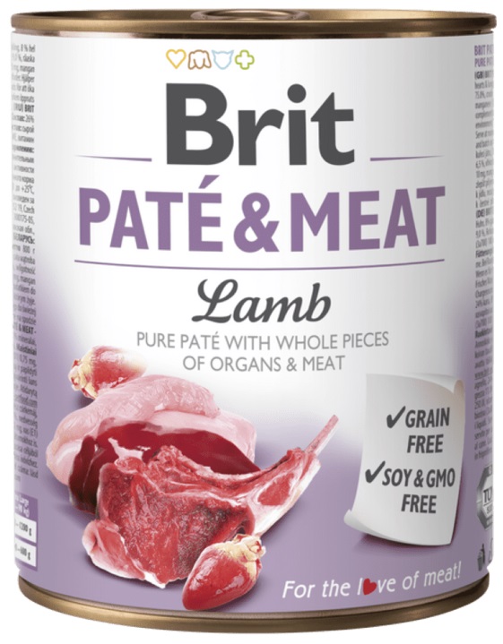 Brit Paté and Meat Lamb - konzerva pro psy 800 g