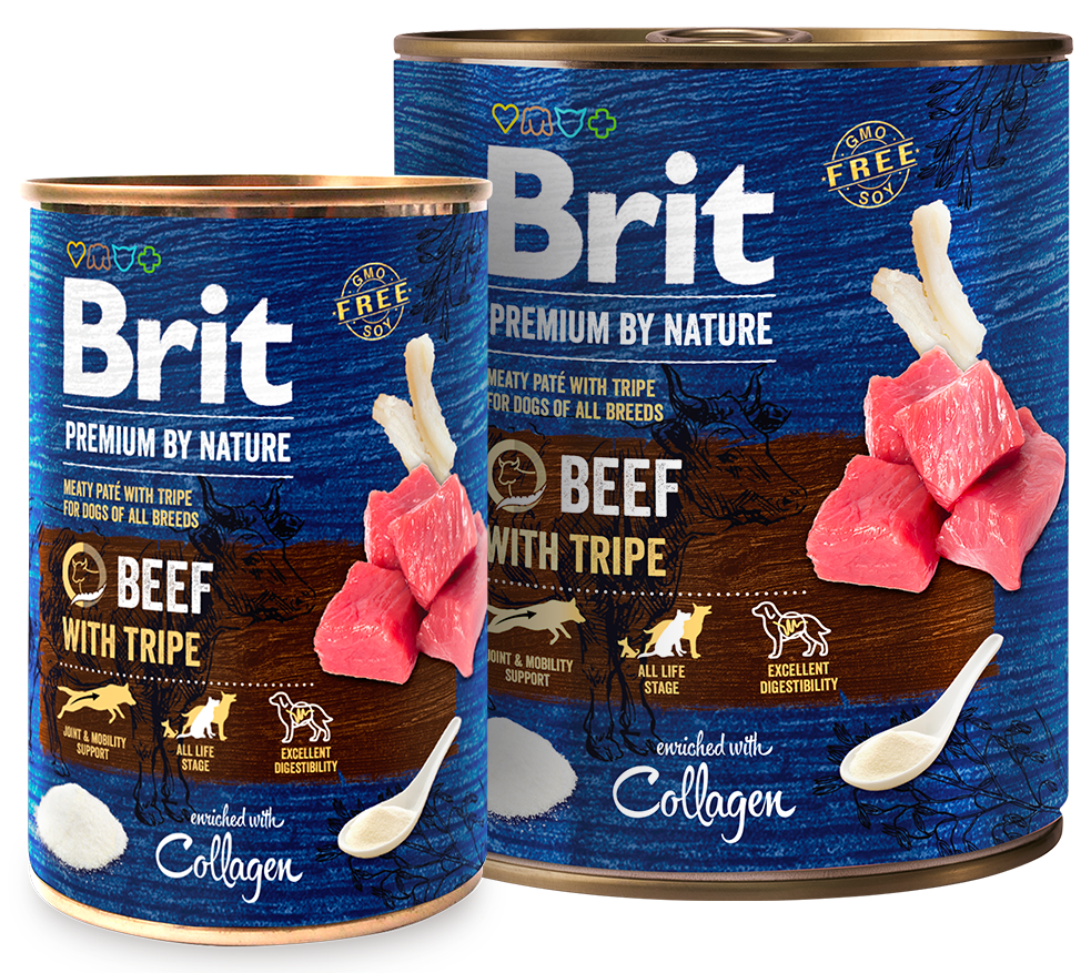 Brit Premium Beef and Tripe - konzerva pro psy Velikost balení: 800 g