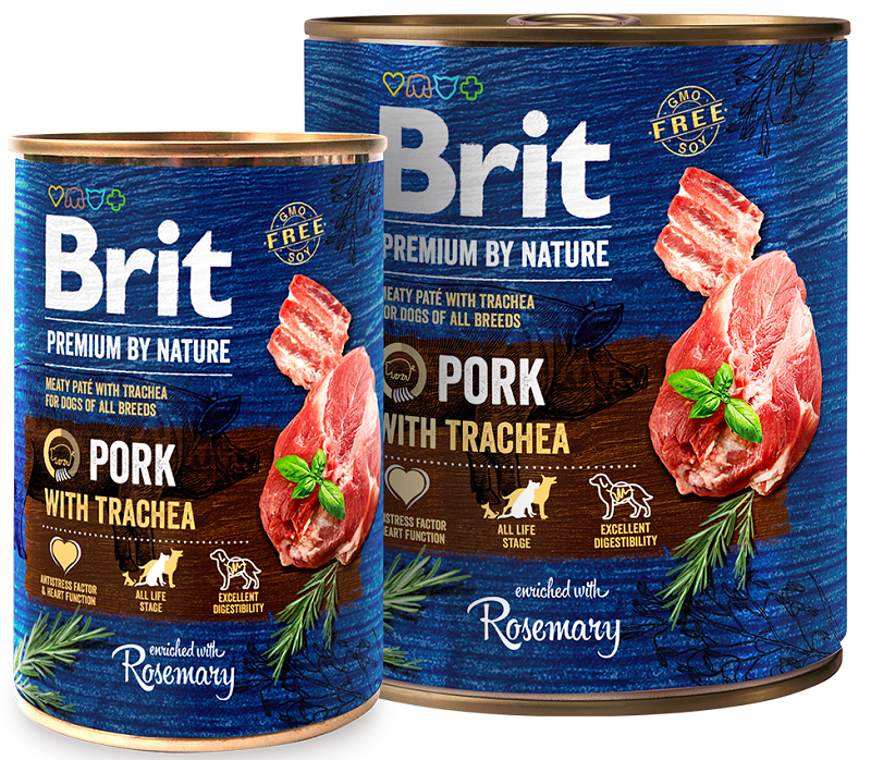 Brit Premium Pork and Trachea - konzerva pro psy Velikost balení: 400 g