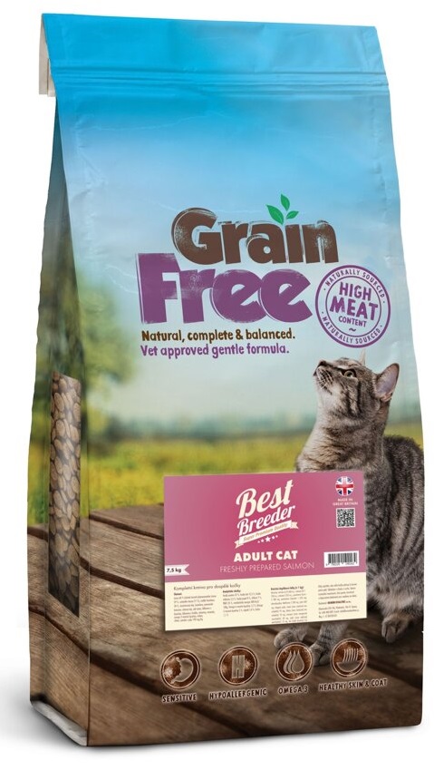 Best Breeder Grain Free Cat Adult Salmon 7,5 kg