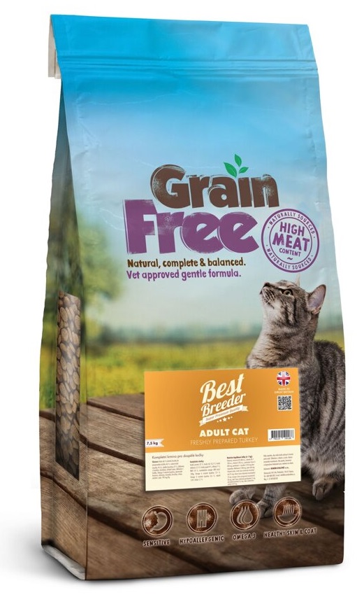 Best Breeder Grain Free Cat Adult Turkey 7,5 kg