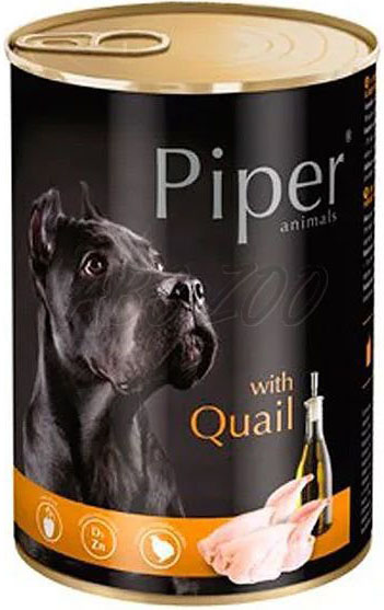 Piper s křepelkou - konzerva pro psy 400 g