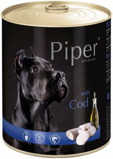 Piper s treskou - konzerva pro psy 800 g