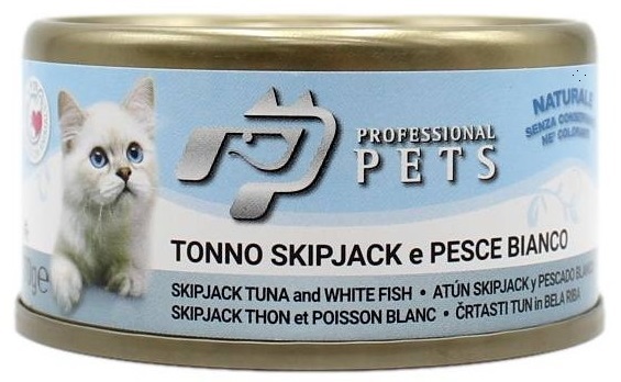 Professional Pets tuňák s bílou rybou - konzerva pro kočky 70 g