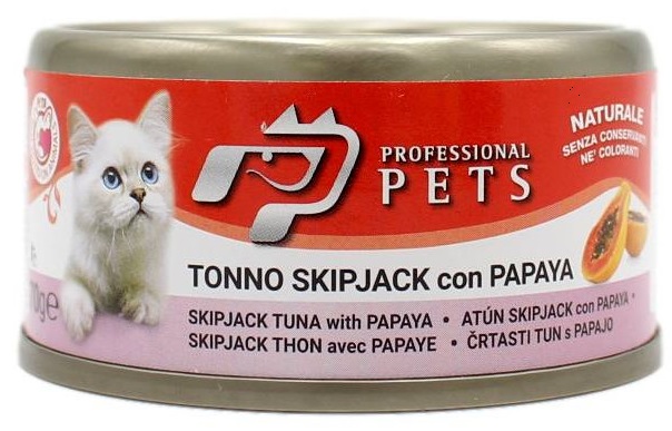 Professional Pets tuňák s papájou - konzerva pro kočky 70 g