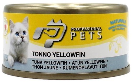 Professional Pets tuňák žlutoploutvý - konzerva pro kočky 70 g