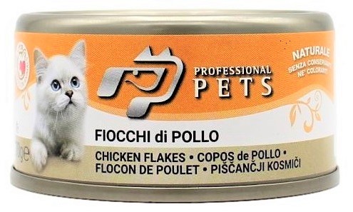 Professional Pets kuřecí plátky - konzerva pro kočky 70 g