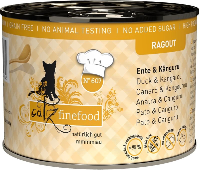 Catz Finefood Ragout kachna a klokan - konzerva pro kočky 190 g