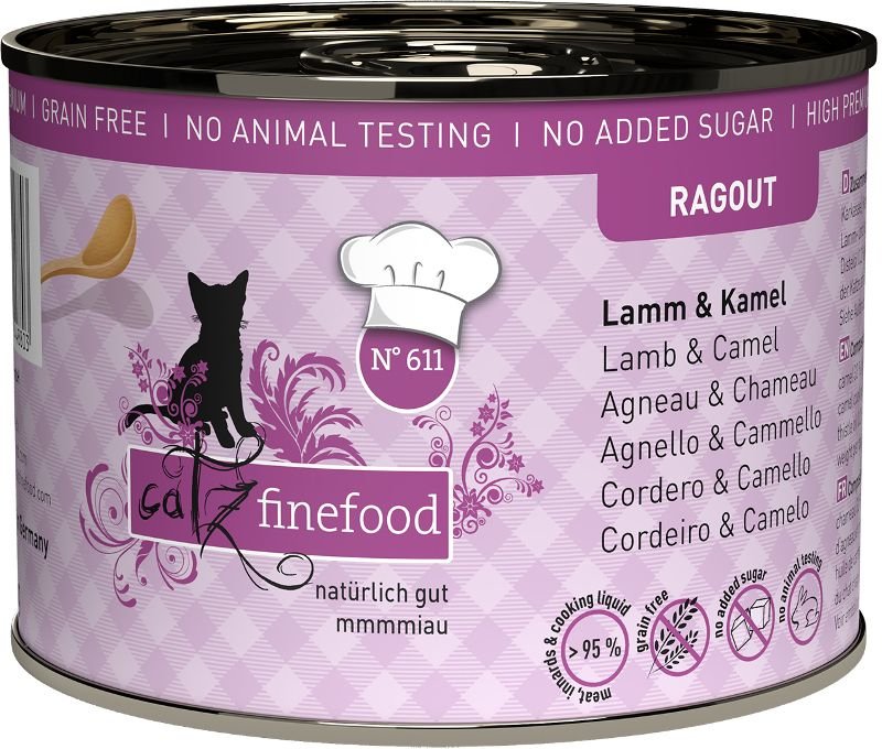 Catz Finefood Ragout jehněčí a velbloud - konzerva pro kočky 190 g